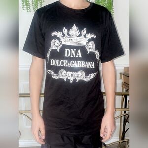 CUSTOM Dolce & Gabbana Black Men's Jersey Shirt